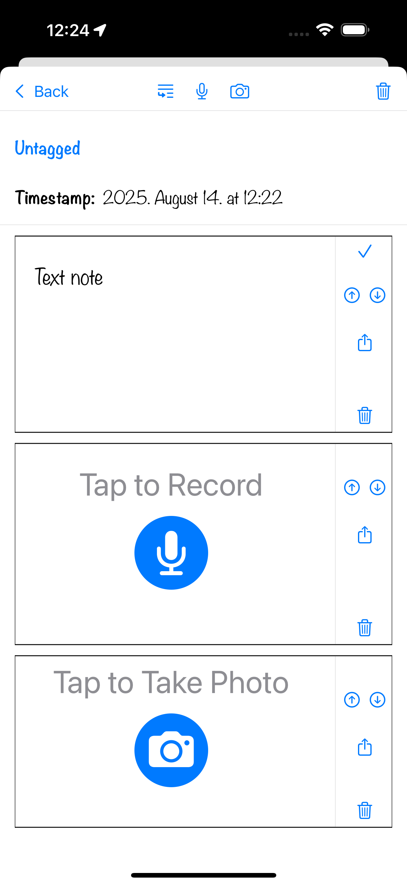 Note Editor Screenshot